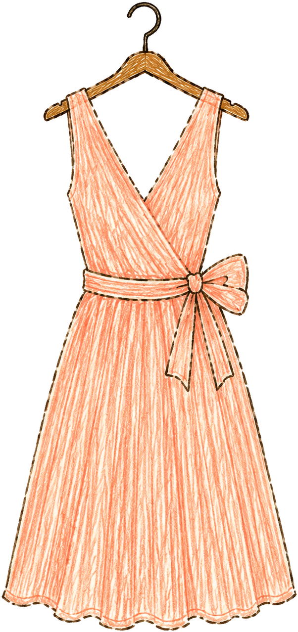 Peach Dress