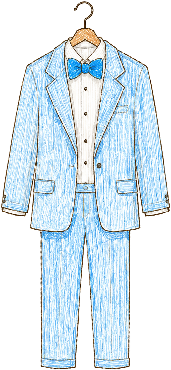 Pastel Blue Suit