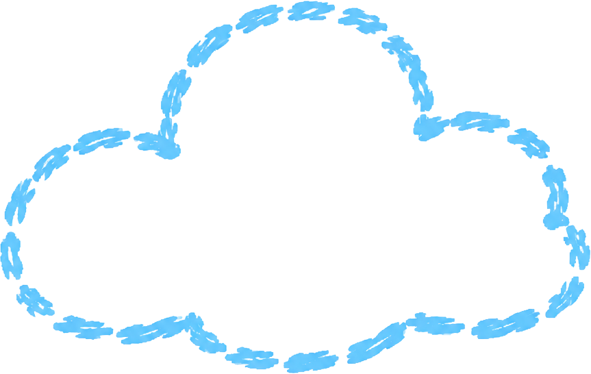 Doodle Cloud Lower Left